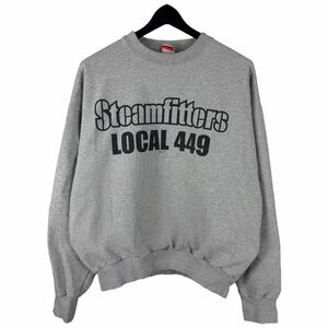 Vintage Y2K Pittsburgh Steamfitters Local 449 Union Labor Sweatshirt Size L